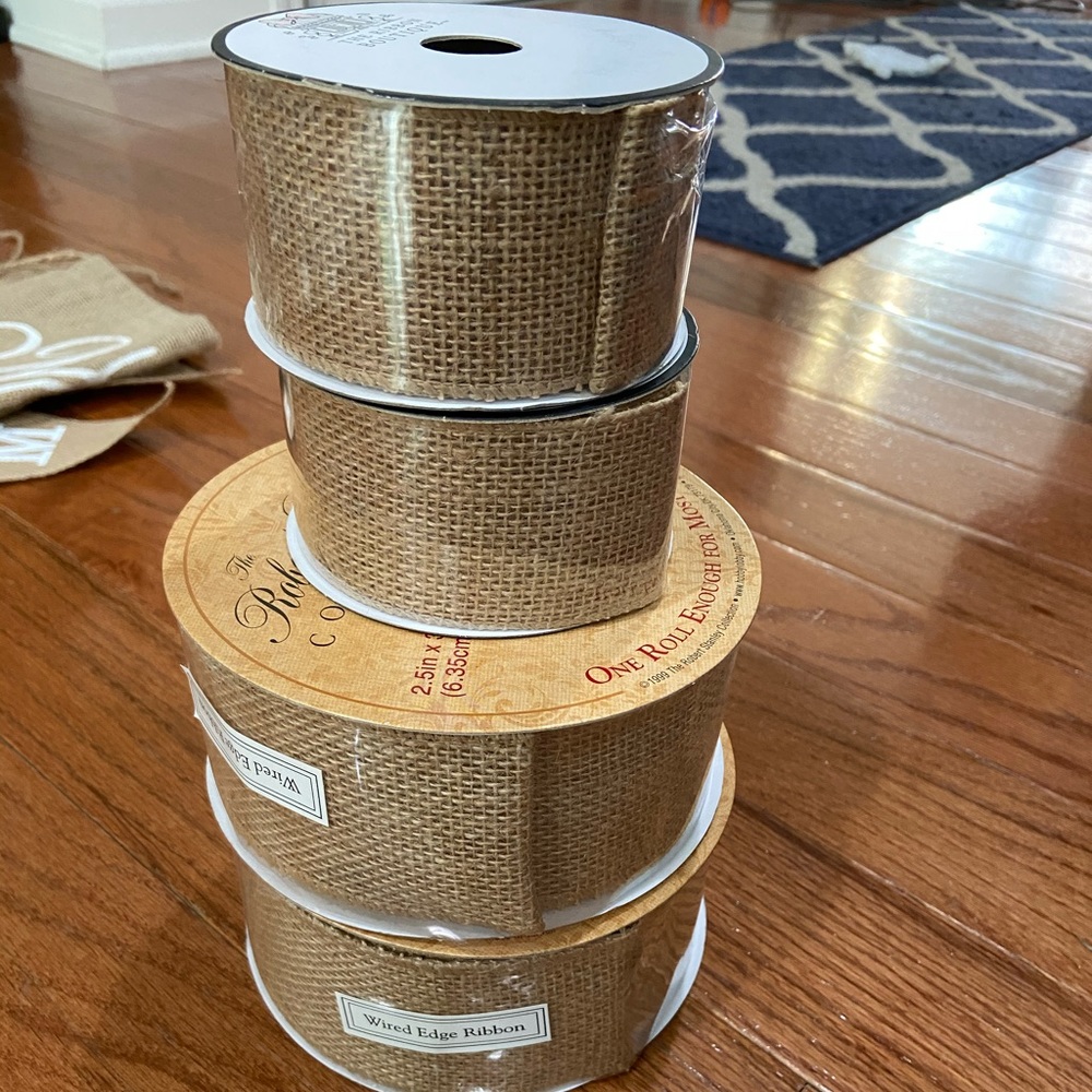 Burlap ribbon